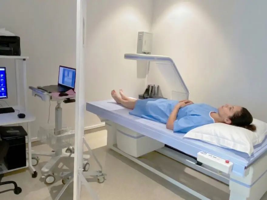 A DEXA bone-density scan